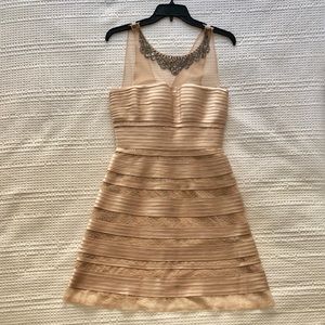 GOLD BCBG MAXAZRIA DRESS